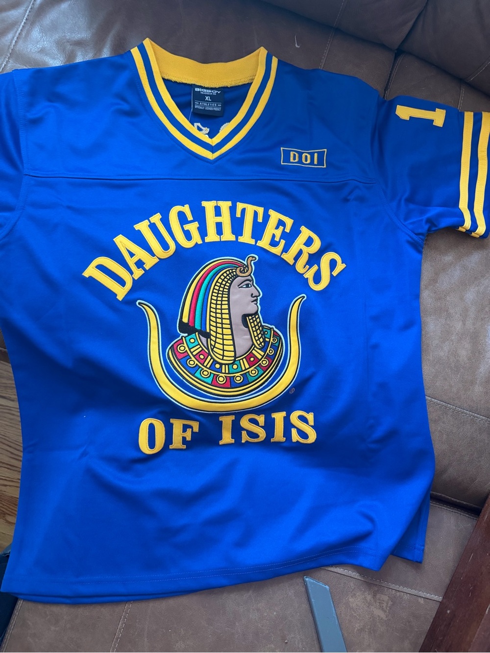 Daughters of Isis Blue & Yellow Jersey Top